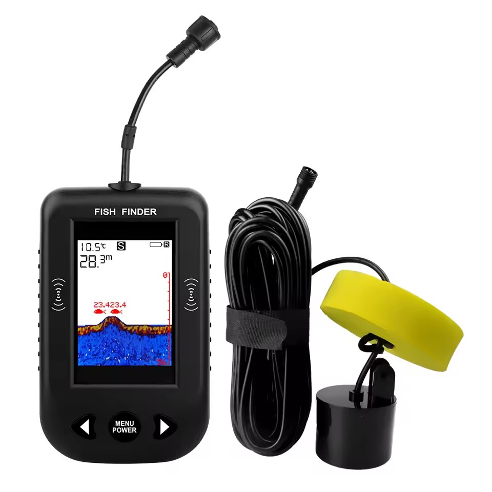 Alarme 100m portátil sonar loc - Fish Finder Transducer avaliação e preço