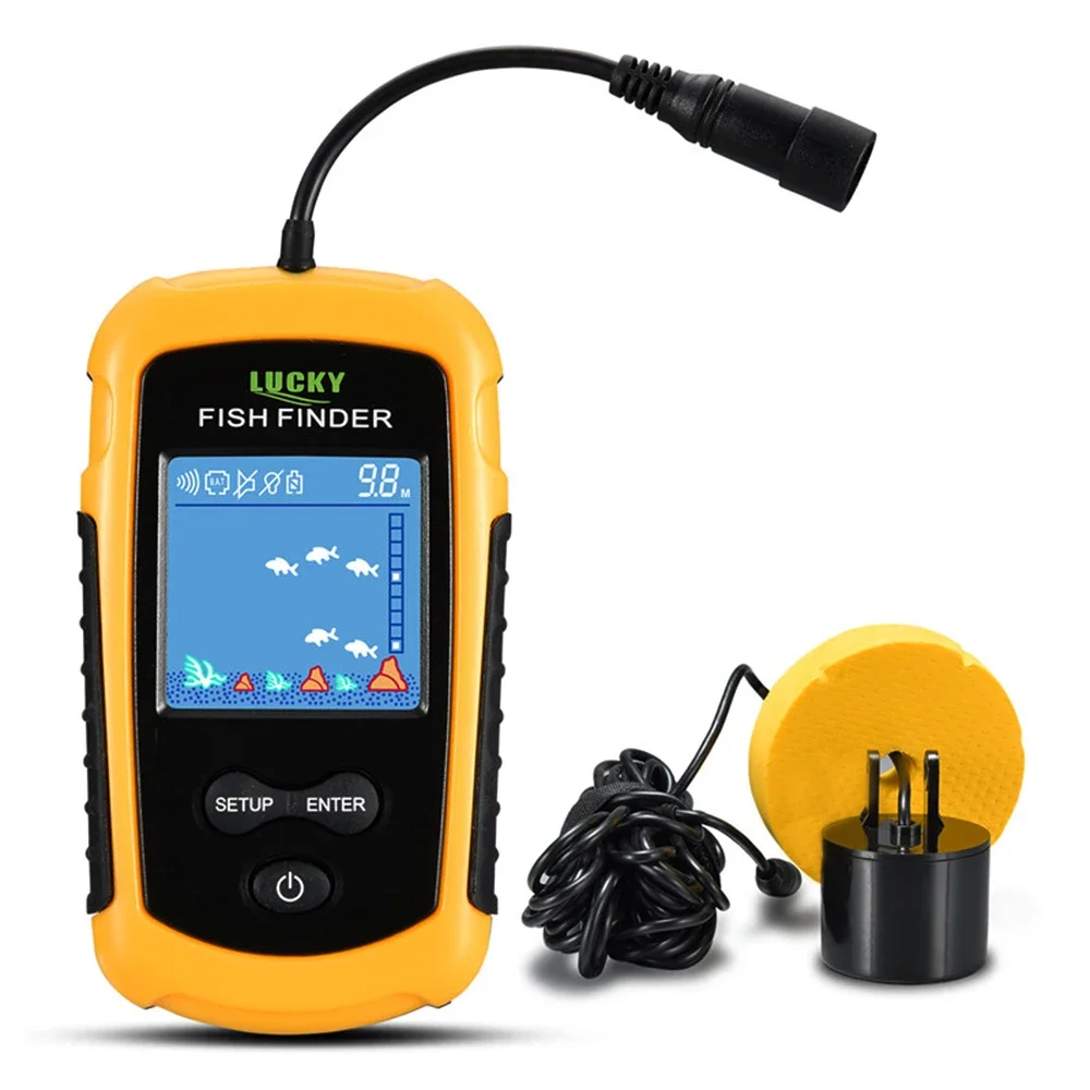 Lucky lcd tela colorida portát - Fish Finder Transducer avaliação e preço